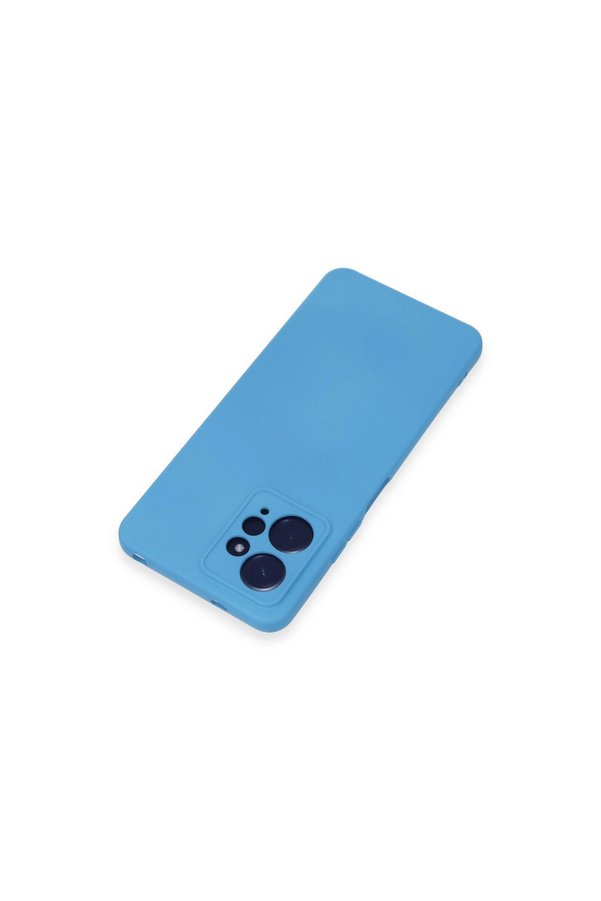 Evimdeyokyok Xiaomi Redmi Note 12 4G Kılıf Nano İçi Kadife Silikon - Mavi