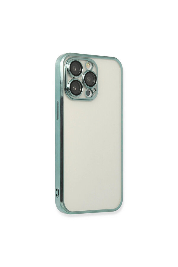 Evi̇mdeyokyok Apple İphone 14 Pro Kılıf Razer Lensli̇ Si̇li̇kon - Yeşi̇l