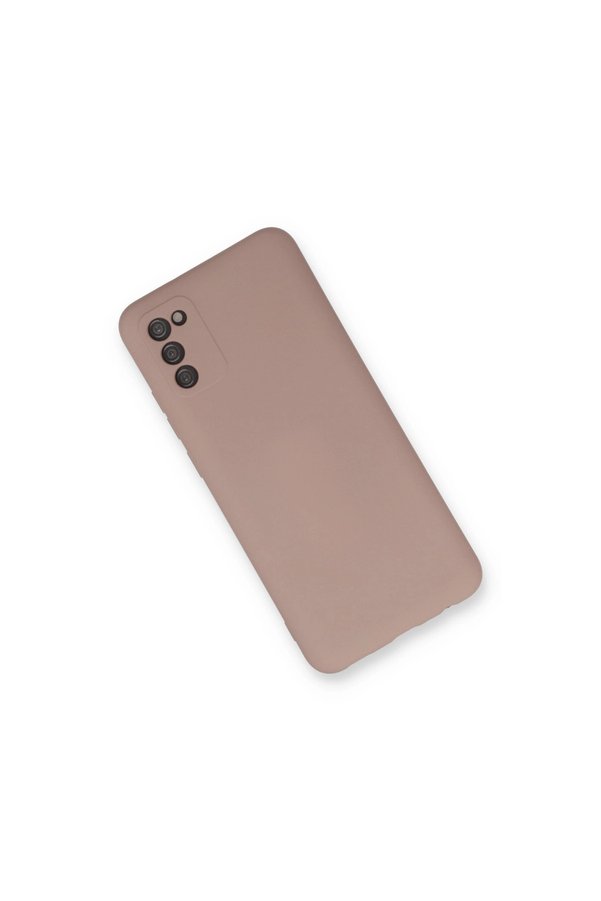 Evimdeyokyok Samsung Galaxy A03S Kılıf Nano İçi Kadife Silikon - Pudra