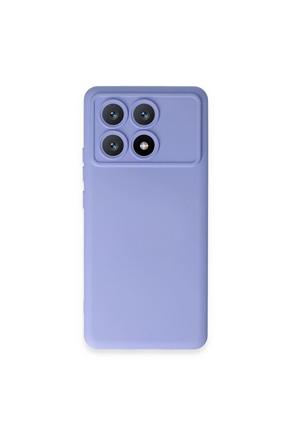 Evi̇mdeyokyok Xi̇aomi̇ Poco X6 Pro Kılıf Nano İçi̇ Kadi̇fe Si̇li̇kon - Li̇la