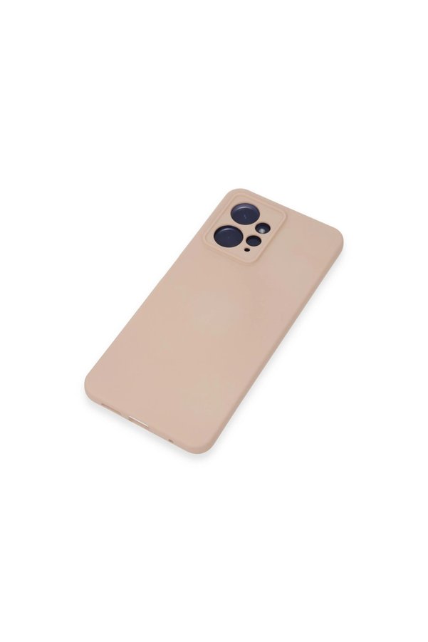 Evimdeyokyok Xiaomi Redmi Note 12 4G Kılıf Nano İçi Kadife Silikon - Pudra
