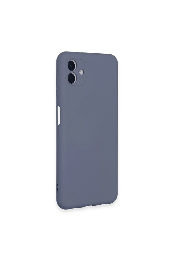 Evimdeyokyok Samsung Galaxy A04E Kılıf Nano İçi Kadife Silikon - Gri