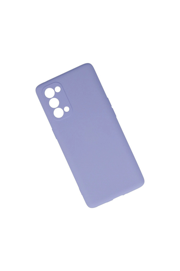 Evi̇mdeyokyok Oppo Reno 5 Pro Kılıf Nano İçi̇ Kadi̇fe Si̇li̇kon - Li̇la