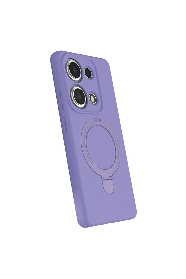 Evi̇mdeyokyok Xi̇aomi̇ Redmi̇ Note 13 Pro 4G Regal Magsafe Standlı Kapak - Li̇la