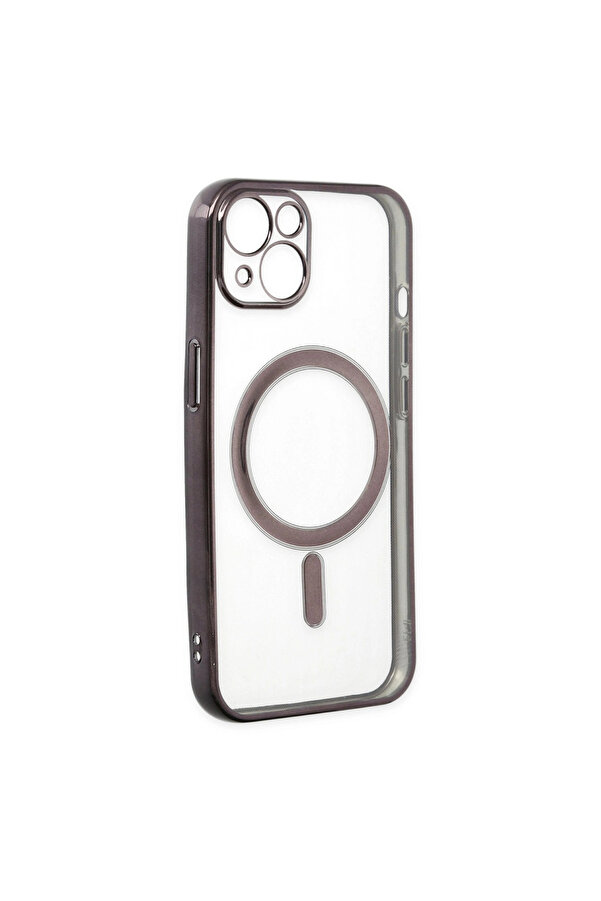 Evi̇mdeyokyok Apple İphone 14 Plus Kılıf Magneti̇csafe Lazer Si̇li̇kon - Si̇yah