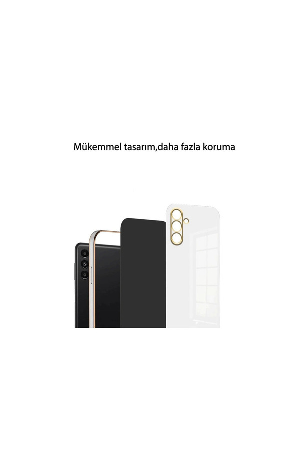 Evi̇mdeyokyok Samsung Galaxy A26 Kılıf Volet Si̇li̇kon - Si̇yah