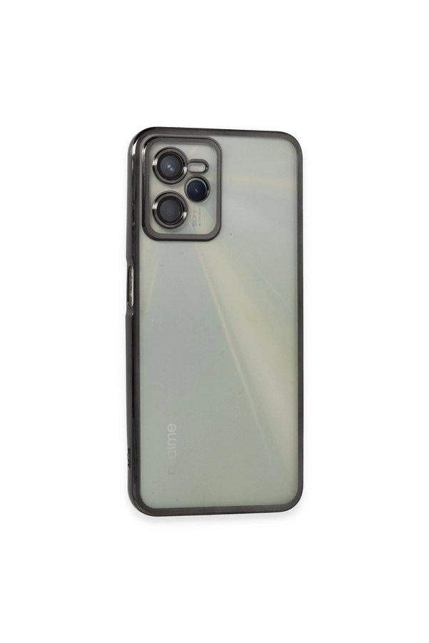 Evimdeyokyok Realme C35 Kılıf Razer Lensli Silikon - Siyah