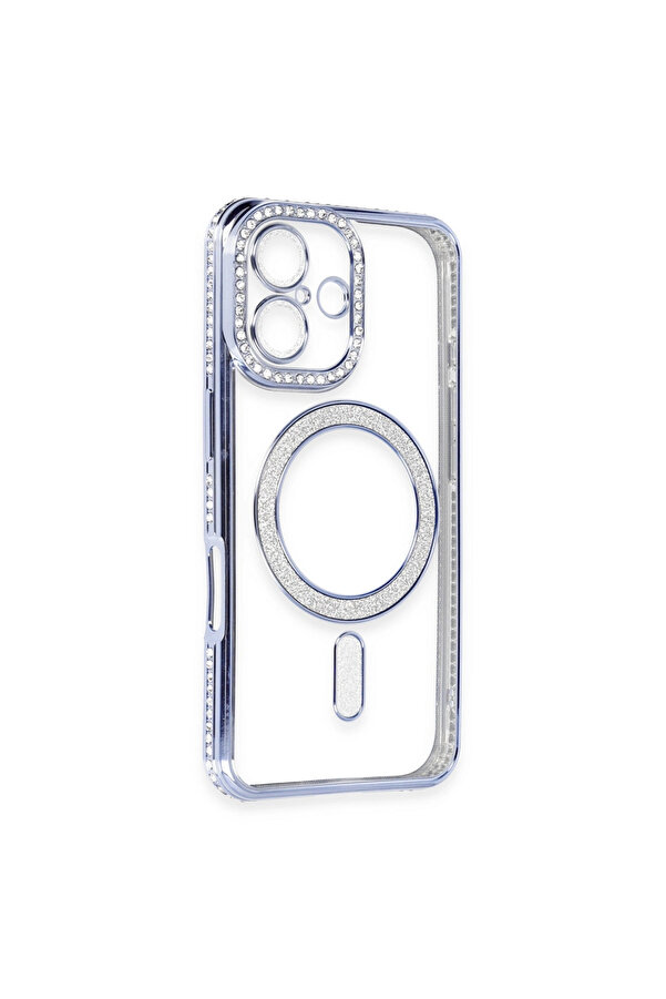 Evi̇mdeyokyok Apple İphone 16 Kılıf Joke Si̇mli̇ Magneti̇csafe Kılıf - Mavi̇