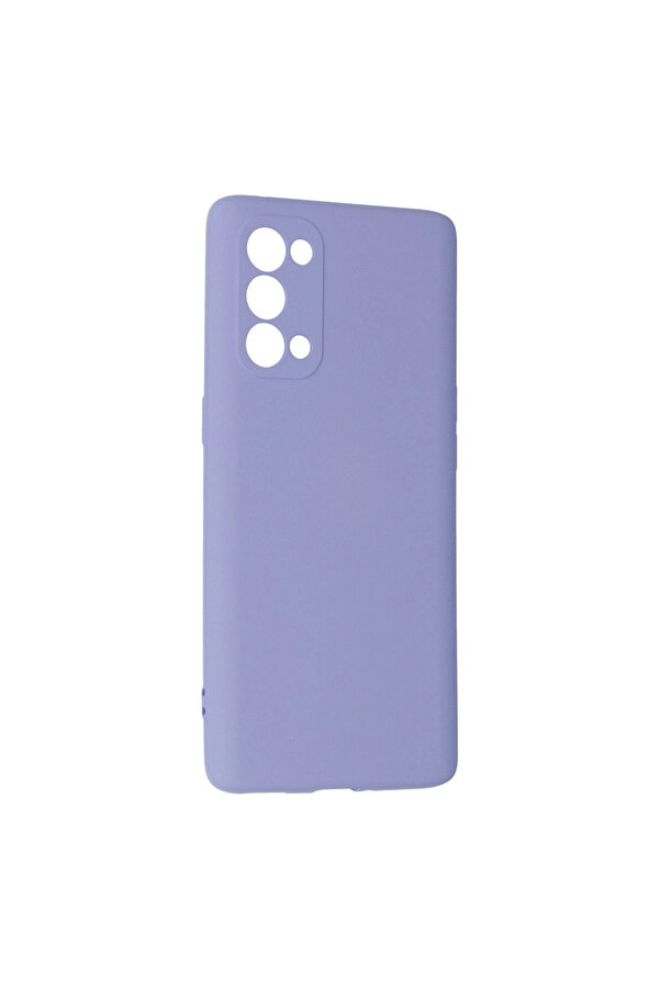 Evi̇mdeyokyok Oppo Reno 5 Pro Kılıf Nano İçi̇ Kadi̇fe Si̇li̇kon - Li̇la