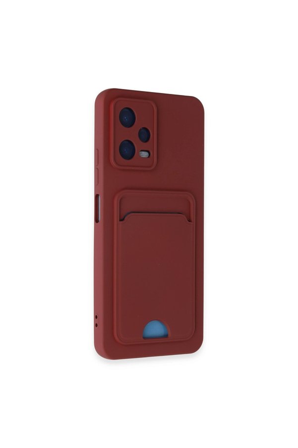 Evimdeyokyok Xiaomi Poco X5 5G Kılıf Kelvin Kartvizitli Silikon - Bordo