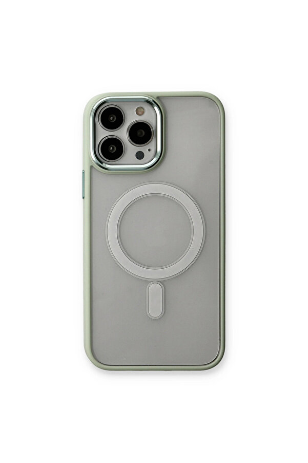 Evi̇mdeyokyok Apple İphone 14 Pro Max Kılıf Room Magneti̇csafe Si̇li̇kon - Su Yeşi̇li̇