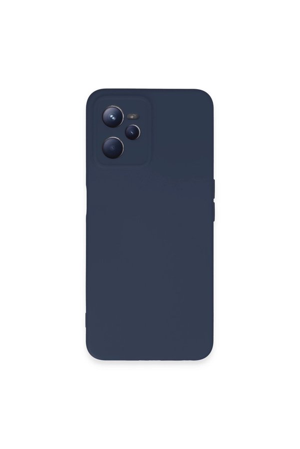 Evimdeyokyok Realme C35 Kılıf Nano İçi Kadife Silikon - Lacivert