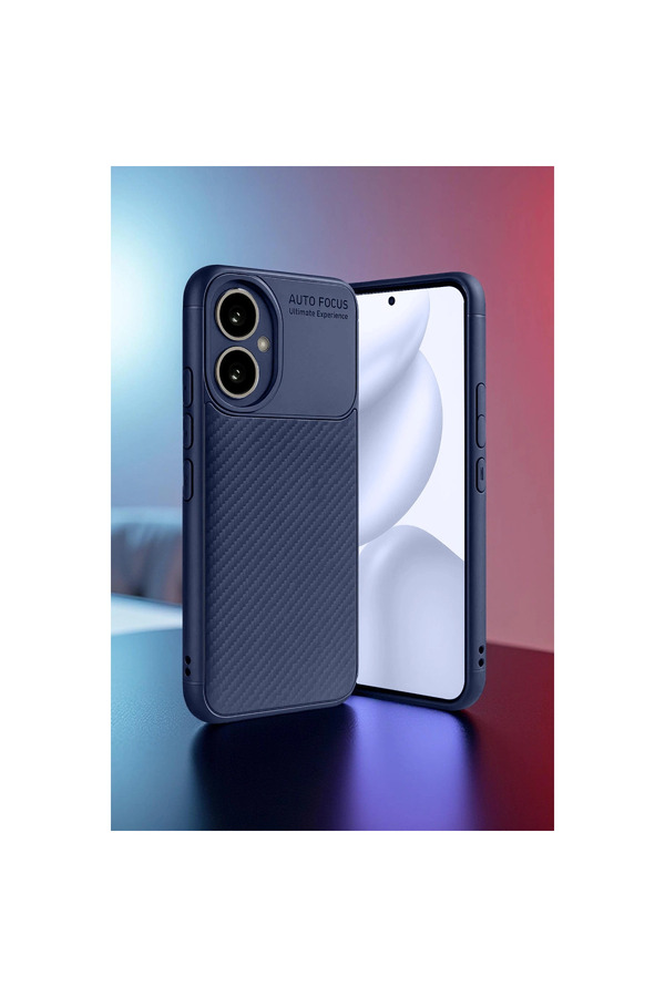 Evi̇mdeyokyok Honor 400 Kılıf Auto Focus Karbon Kapak - Laci̇vert