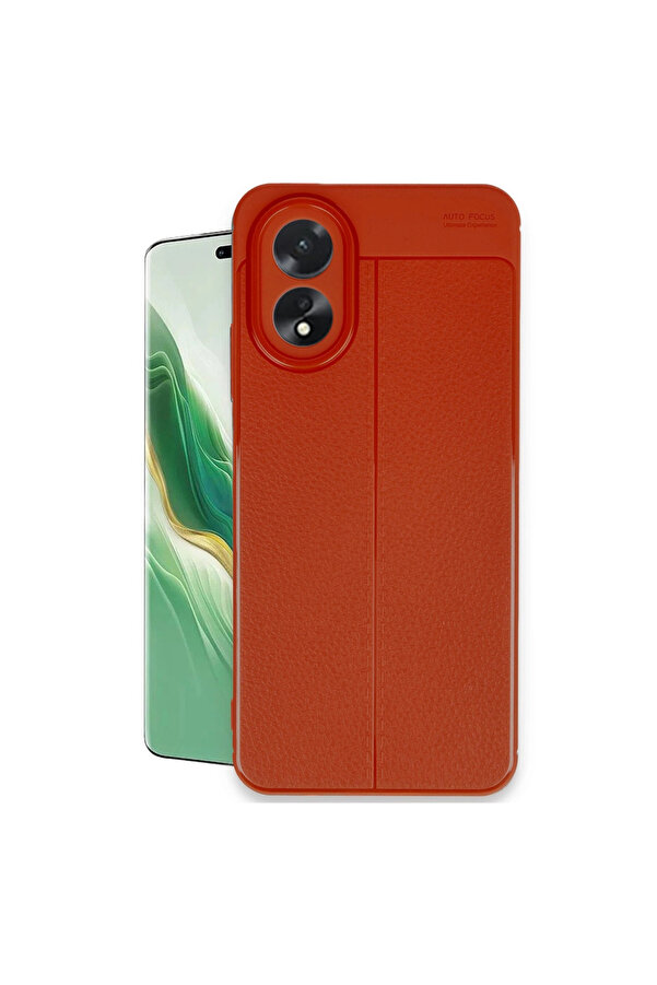 Evi̇mdeyokyok Oppo A38 Kılıf Auto Focus Kapak - Kırmızı