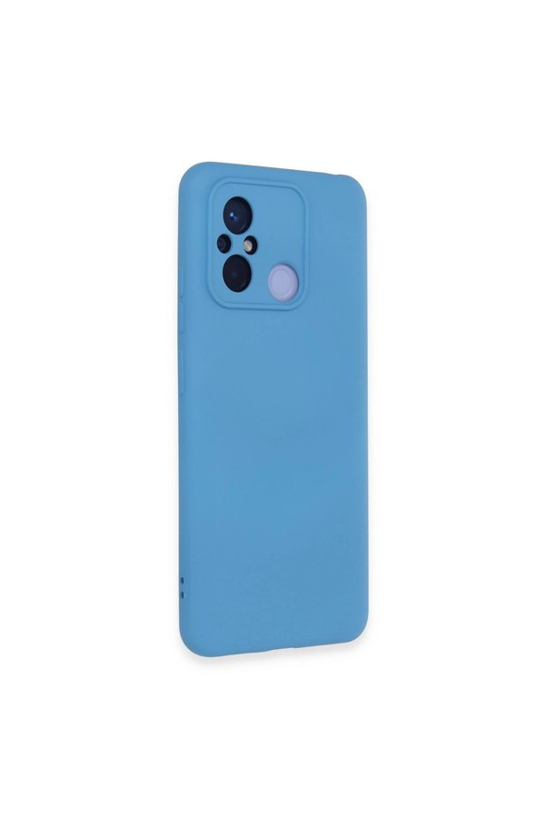 Evimdeyokyok Xiaomi Redmi 12C Kılıf Nano İçi Kadife Silikon - Mavi