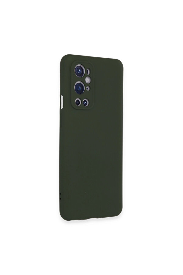 Evi̇mdeyokyok One Plus 9 Pro Kılıf Nano İçi̇ Kadi̇fe Si̇li̇kon - Koyu Yeşi̇l