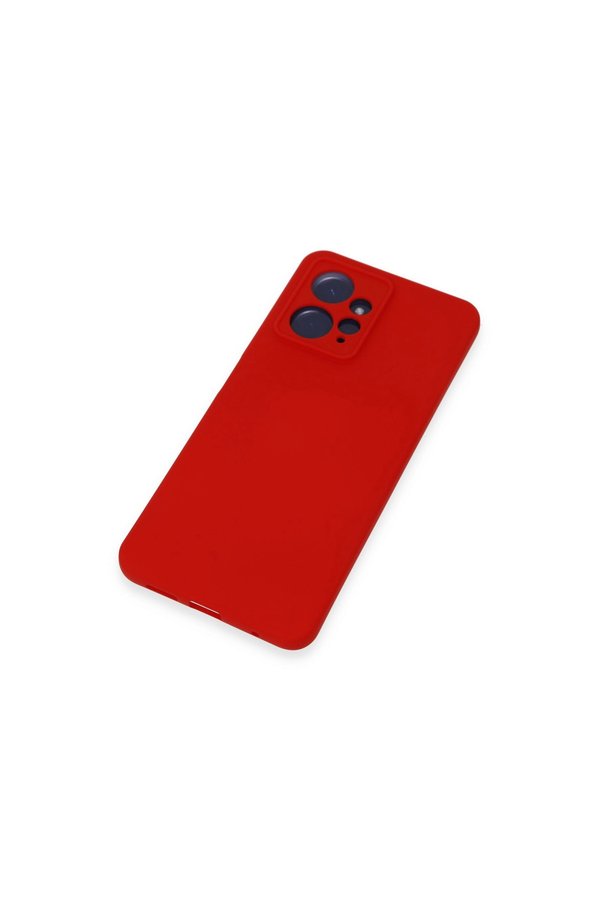 Evimdeyokyok Xiaomi Redmi Note 12 4G Kılıf Nano İçi Kadife Silikon - Kırmızı