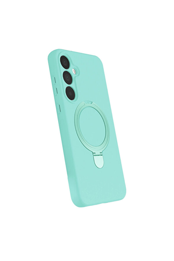 Evi̇mdeyokyok Samsung Galaxy A25 5G Regal Magsafe Standlı Kapak - Su Yeşi̇li̇