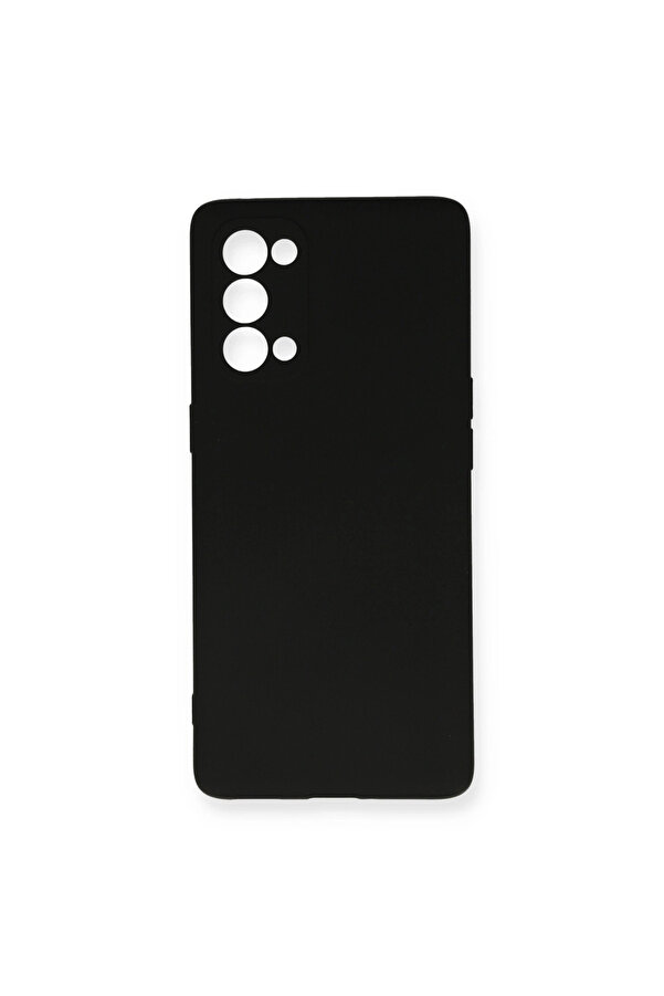 Evi̇mdeyokyok Oppo Reno 5 Kılıf Nano İçi̇ Kadi̇fe Si̇li̇kon - Si̇yah