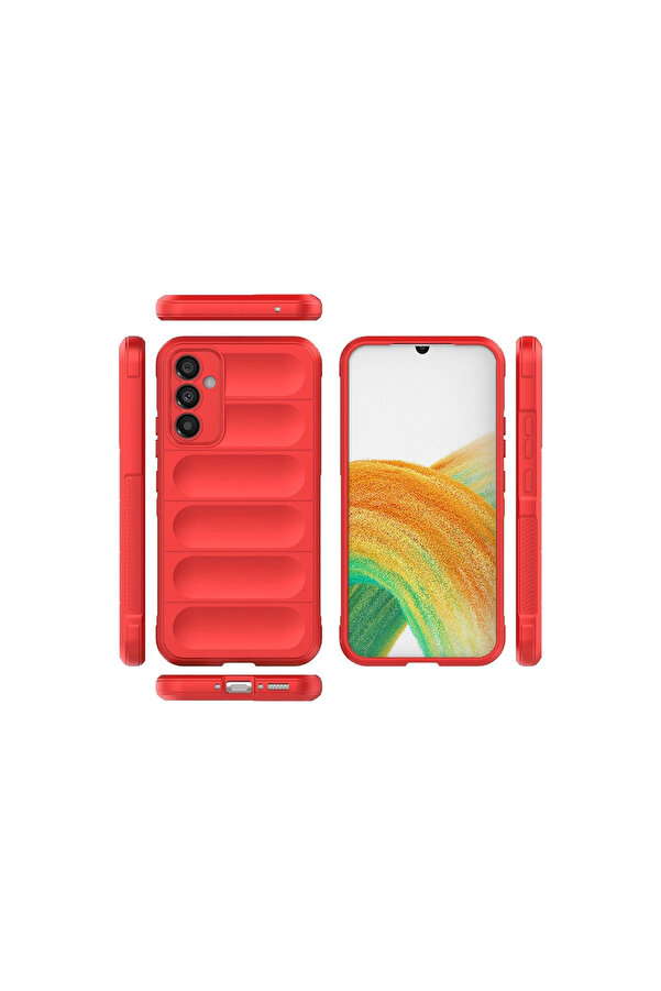 Evi̇mdeyokyok Samsung Galaxy A05S Kılıf Opti̇mum Si̇li̇kon - Kırmızı
