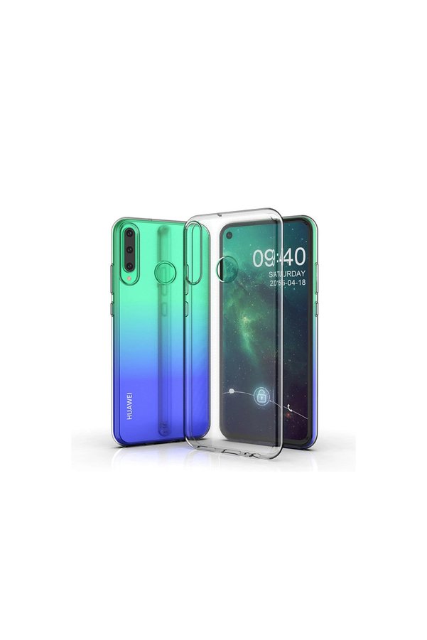 Evimdeyokyok Huawei Y6P Kılıf Lüx Şeffaf Silikon - Şeffaf