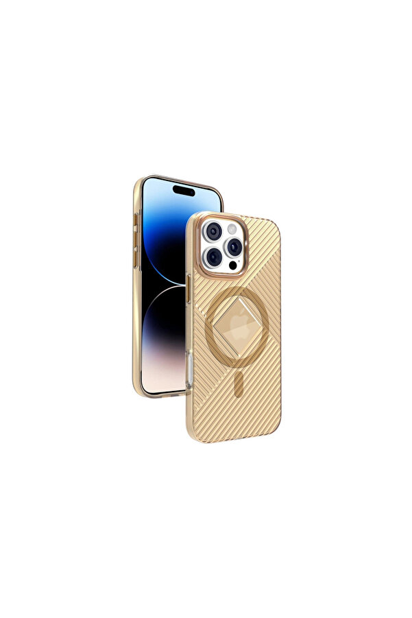 Evi̇mdeyokyok Joko Apple İphone 16 Pro Max Stella Pc Sert Magsafe Kılıf - Gold