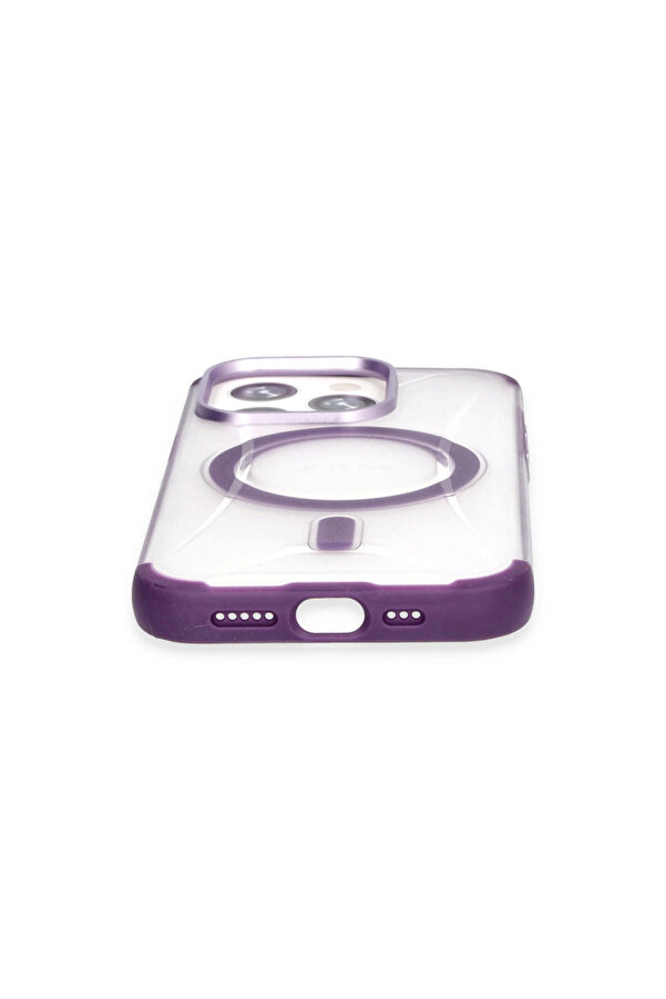 Evi̇mdeyokyok Joko Apple İphone 15 Pro Hi̇lton Magsafe Kapak - Deri̇n Mor