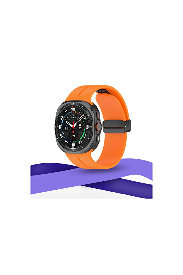 Evi̇mdeyokyok Watch 7 Ultra Kr418 Tender Si̇li̇kon Kordon - Bordo