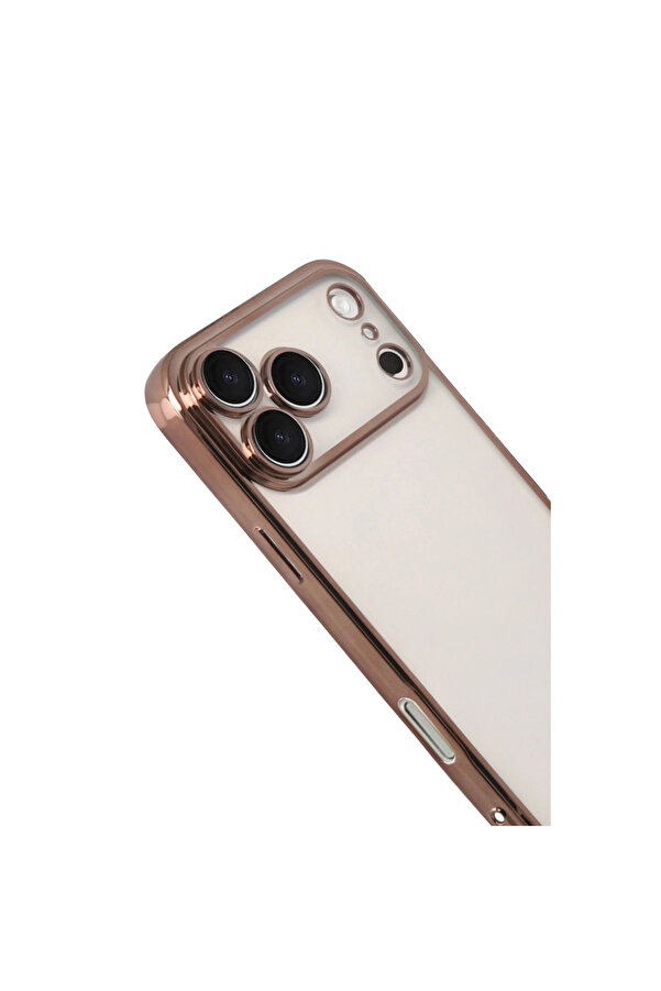 Evi̇mdeyokyok Apple İphone 17 Pro Razer Lensli̇ Si̇li̇kon - Çöl Ti̇tanyum