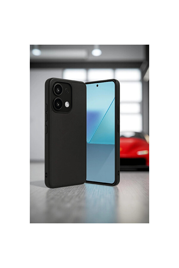 Evi̇mdeyokyok Xi̇aomi̇ Redmi̇ Note 13 4G Kılıf Aras Deri̇ Kapak - Si̇yah