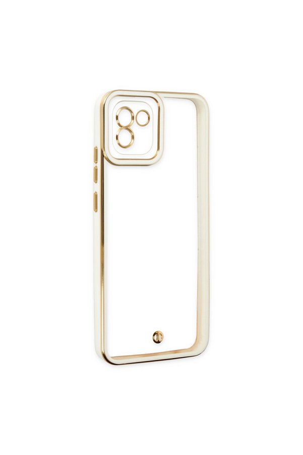 Evimdeyokyok Samsung Galaxy A03 Kılıf Liva Lens Silikon - Beyaz