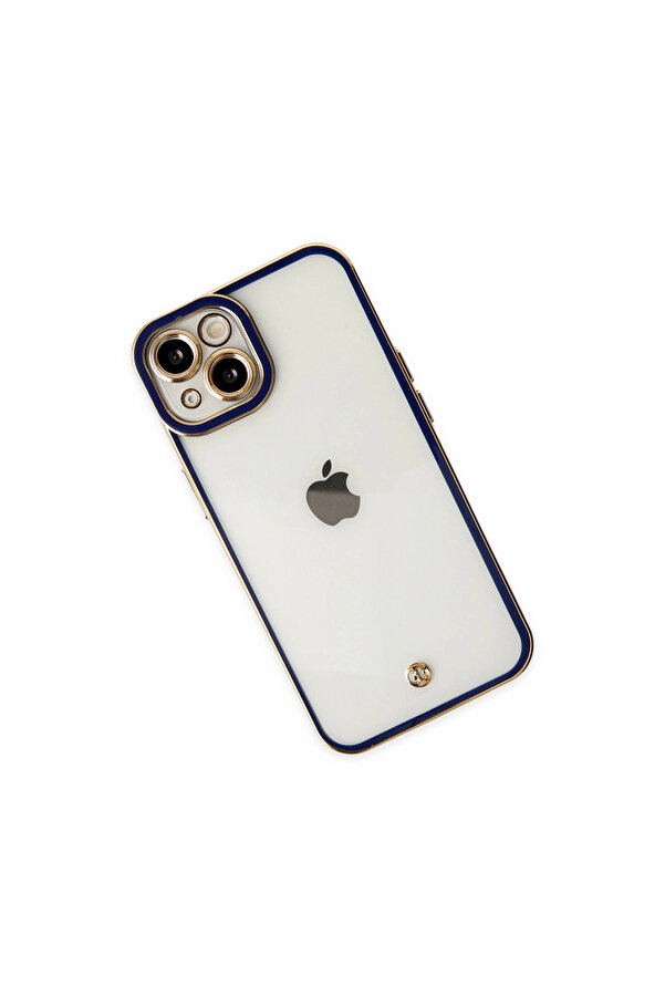 Evi̇mdeyokyok Apple İphone 14 Plus Kılıf Li̇va Lens Si̇li̇kon - Mavi̇