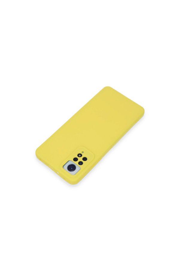 Evimdeyokyok Xiaomi Redmi Note 12 Pro 4G Kılıf Nano İçi Kadife Silikon - Sarı