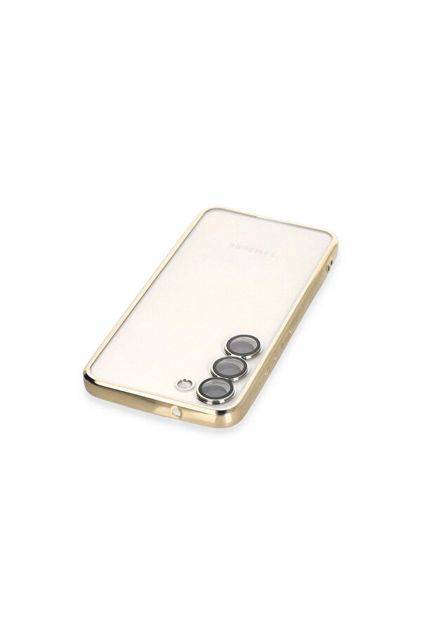 Evi̇mdeyokyok Samsung Galaxy S24 Kılıf Razer Lensli̇ Si̇li̇kon - Gold