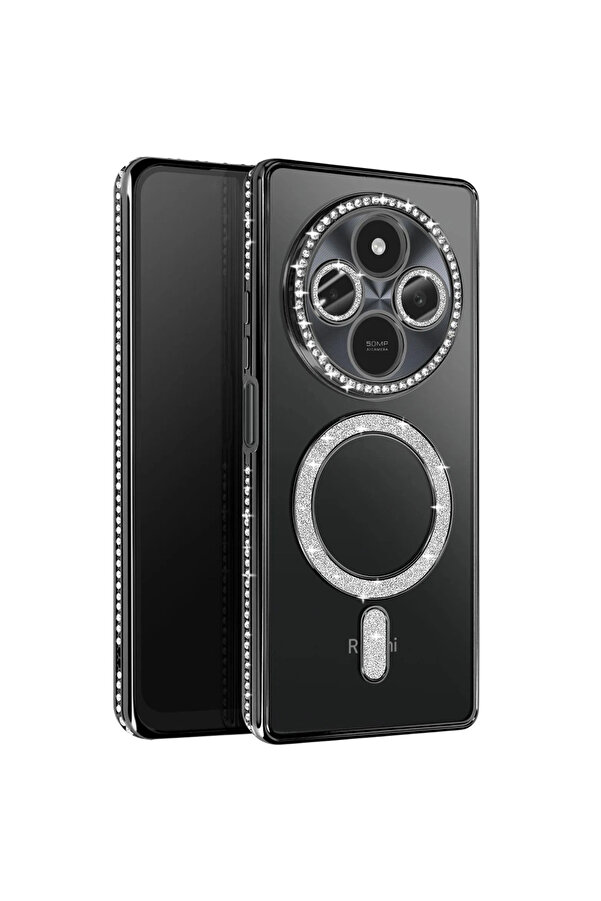 Evi̇mdeyokyok Xi̇aomi̇ Redmi̇ 14C Joke Si̇mli̇ Magneti̇csafe Kılıf - Si̇yah