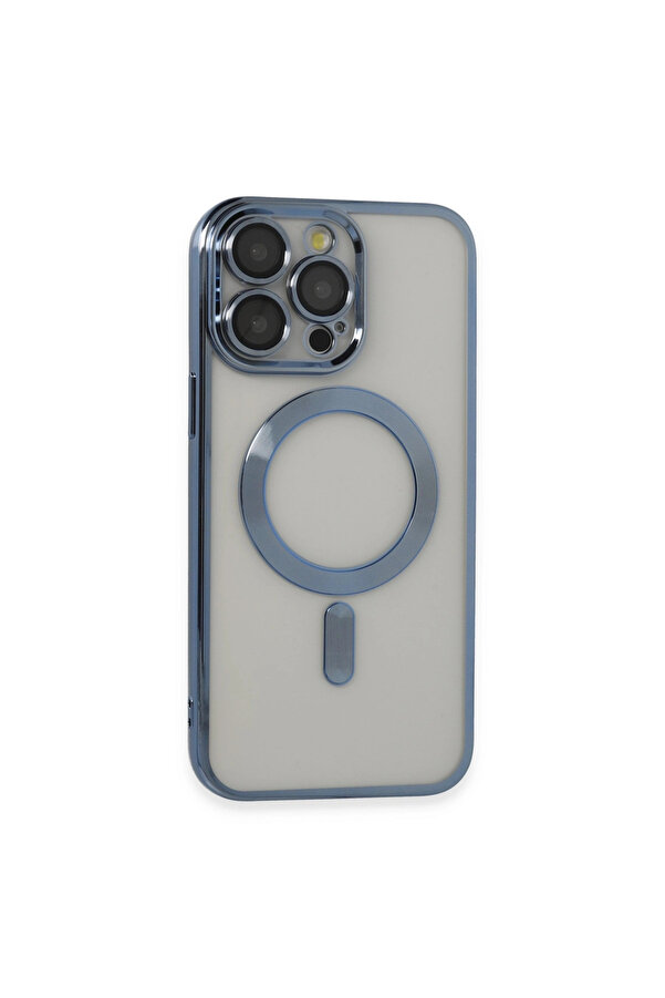 Evi̇mdeyokyok Apple İphone 14 Pro Max Kılıf Kross Magneti̇csafe Kapak - Si̇erra Blue