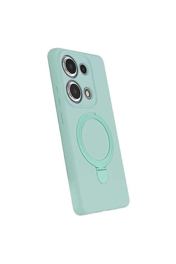 Evi̇mdeyokyok Xi̇aomi̇ Redmi̇ Note 13 Pro 4G Regal Magsafe Standlı Kapak - Su Yeşi̇li̇