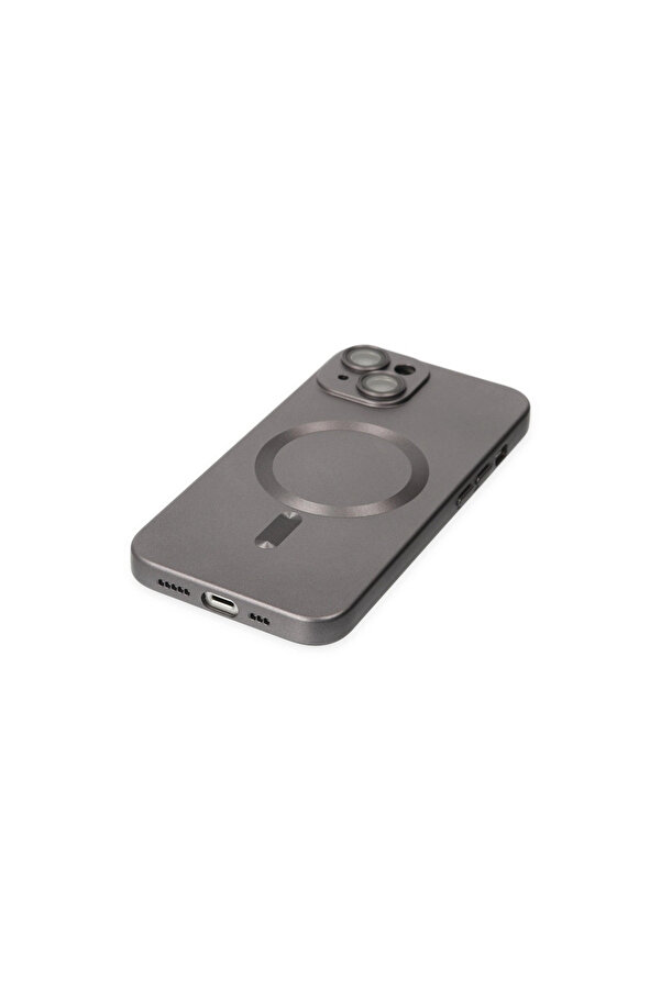 Evi̇mdeyokyok Apple İphone 14 Plus Kılıf Moshi̇ Lens Magneti̇csafe Si̇li̇kon - Füme