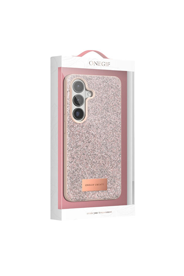 Evi̇mdeyokyok Onegi̇f Samsung Galaxy S26 Plus Bri̇ght Si̇mli̇ Kapak - Gold