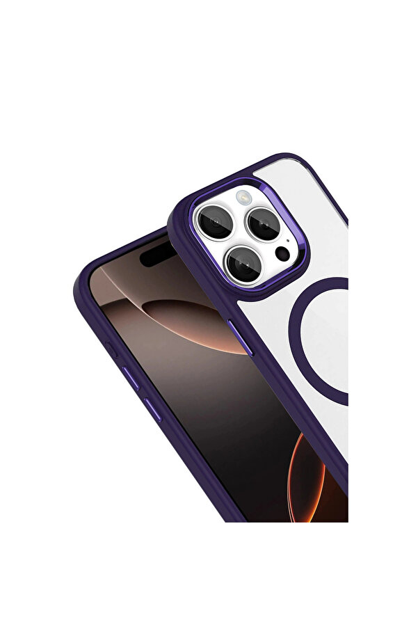 Evi̇mdeyokyok Joko Apple İphone 15 Pro Max Terea Magsafe Kapak - Deri̇n Mor