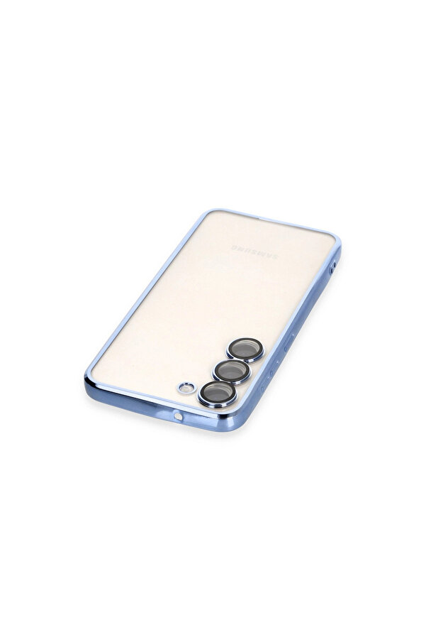 Evi̇mdeyokyok Samsung Galaxy S23 Kılıf Razer Lensli̇ Si̇li̇kon - Açık Mavi̇