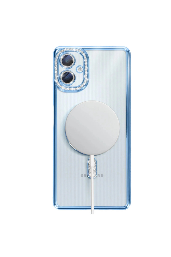 Evi̇mdeyokyok Samsung Galaxy A06 Joke Si̇mli̇ Magneti̇csafe Kılıf - Mavi̇