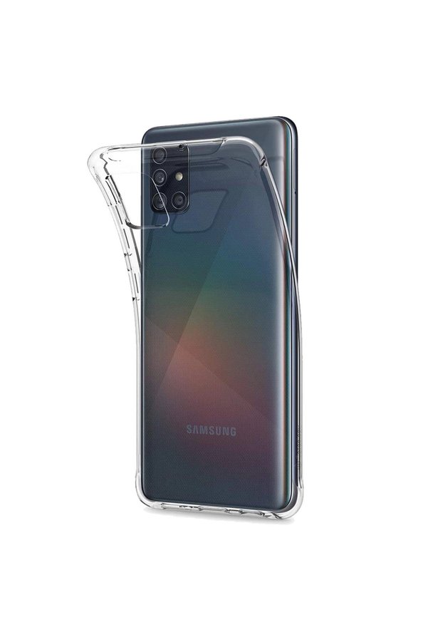 Evimdeyokyok Samsung Galaxy A51 Kılıf Lüx Şeffaf Silikon