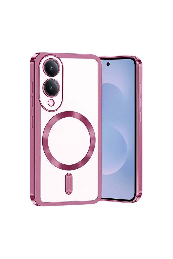 Evi̇mdeyokyok Samsung Galaxy S25 Edge Kross Magneti̇csafe Kapak - Rose