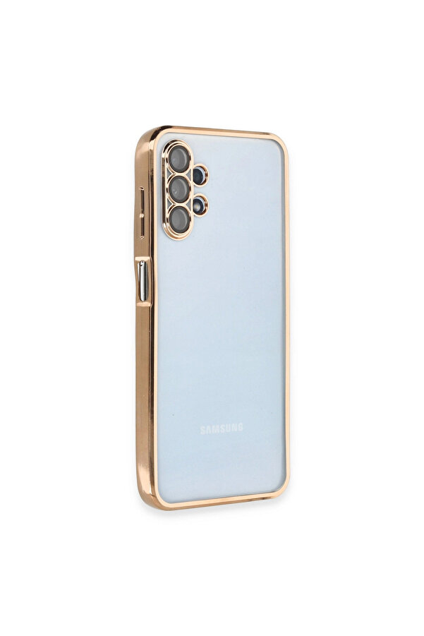 Evi̇mdeyokyok Samsung Galaxy A13 4G Kılıf Razer Lensli̇ Si̇li̇kon - Gold