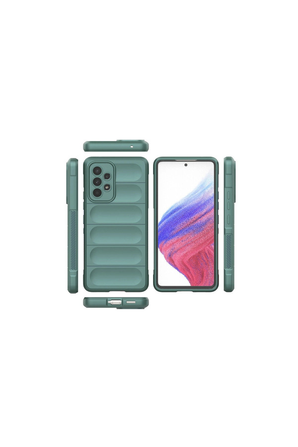 Evi̇mdeyokyok Samsung Galaxy A53 5G Kılıf Opti̇mum Si̇li̇kon - Koyu Yeşi̇l
