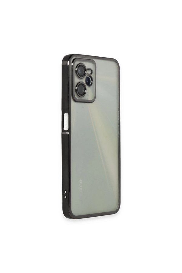 Evimdeyokyok Realme C35 Kılıf Razer Lensli Silikon - Siyah