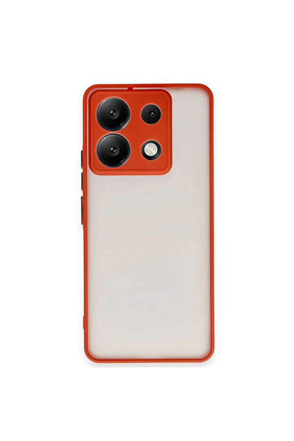 Evi̇mdeyokyok Xi̇aomi̇ Redmi̇ Note 13 5G Kılıf Montreal Si̇li̇kon Kapak - Kırmızı