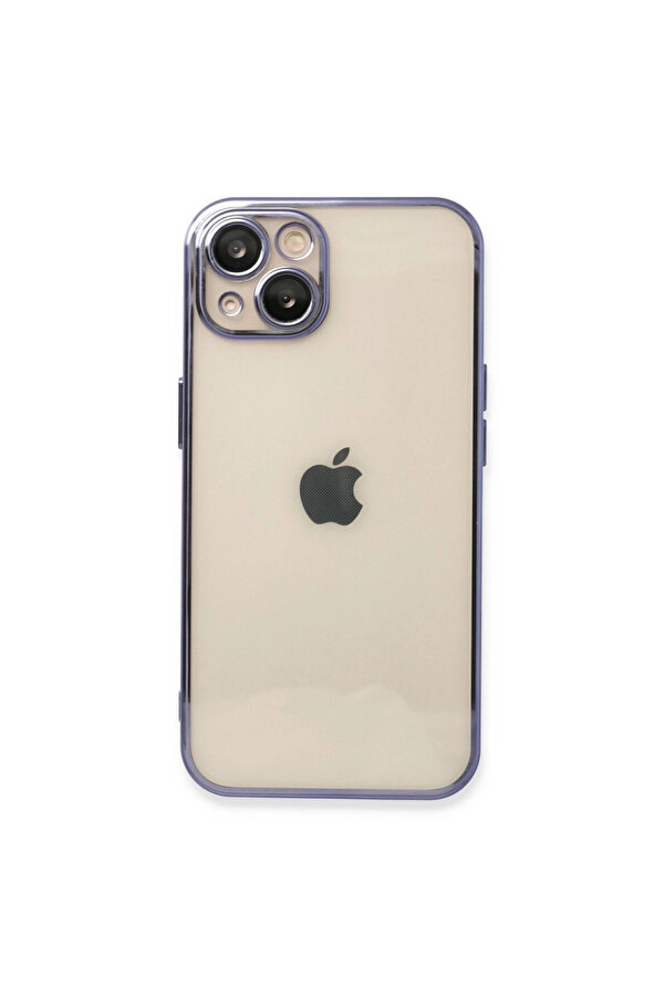 Evi̇mdeyokyok Apple İphone 14 Kılıf Razer Lensli̇ Si̇li̇kon - Mor