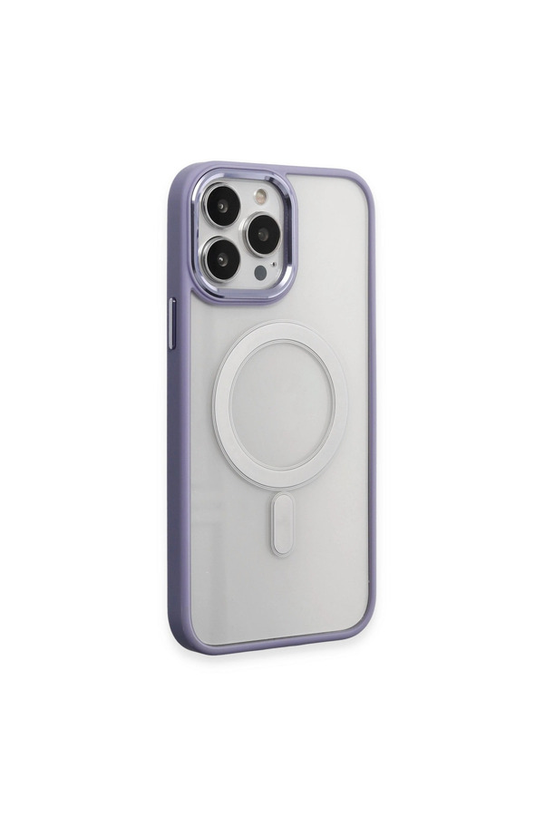 Evi̇mdeyokyok Apple İphone 15 Pro Kılıf Room Magneti̇csafe Si̇li̇kon - Li̇la